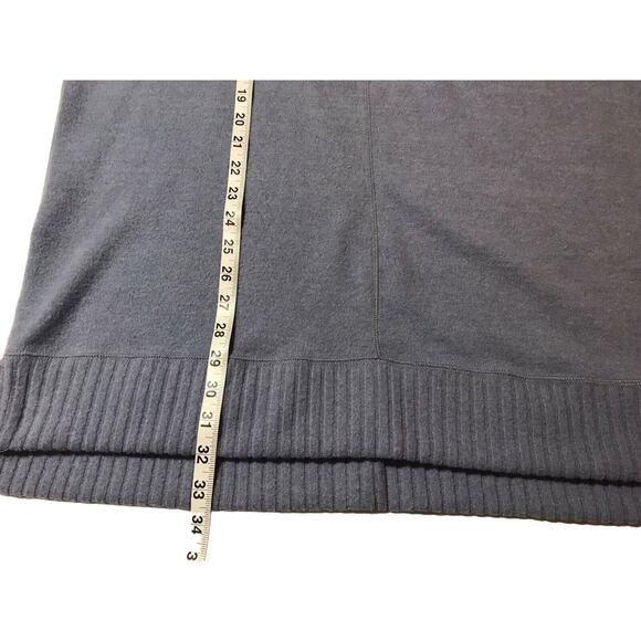 Lulus Sweater Dress Size M Blue Autumn Daze Cowl Neck Long Sleeve Soft Tunic - Picture 10 of 11